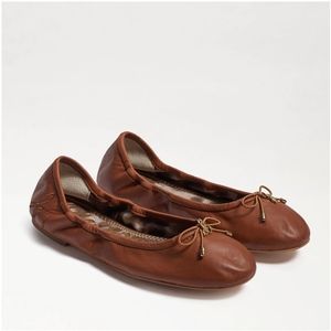 NEW sz12 Sam Edelman Felicia ballet flats in saddle leather
